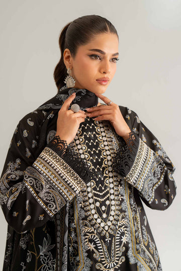 Nishat Linen 3 Piece - Flatbed Paste Embroidered Suit - 42501666 Online Shopping